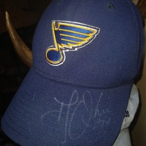 NHL Official TJ Oshi Autographed Blues Hat